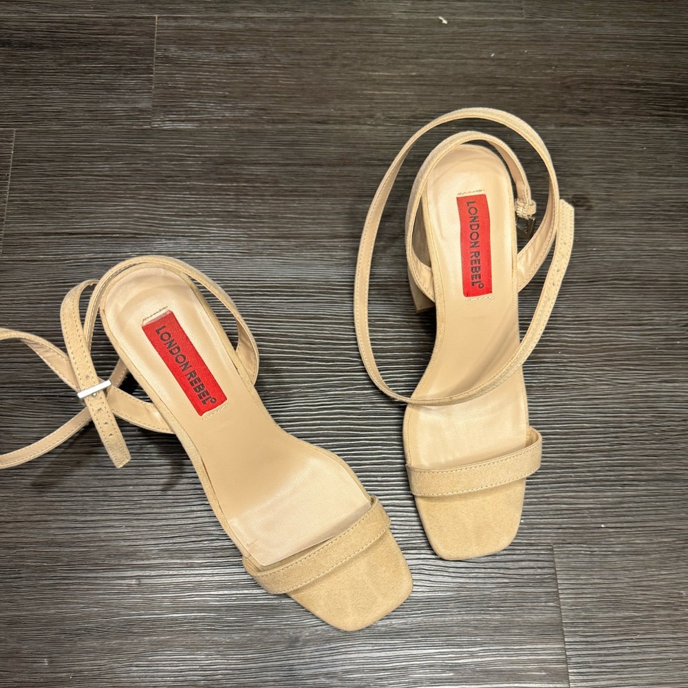 ASOS Square Toe Heeled Sandals